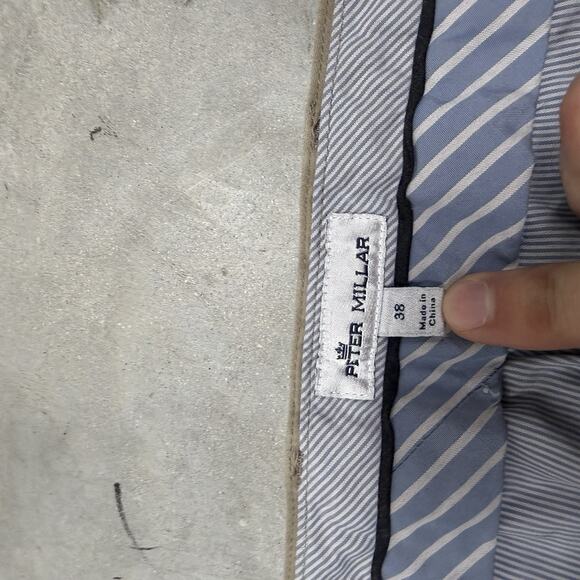 Peter Millar 5-Pocket Pants Men 38 x 29 Beige Stretch Ultimate Sateen - Picture 4 of 9